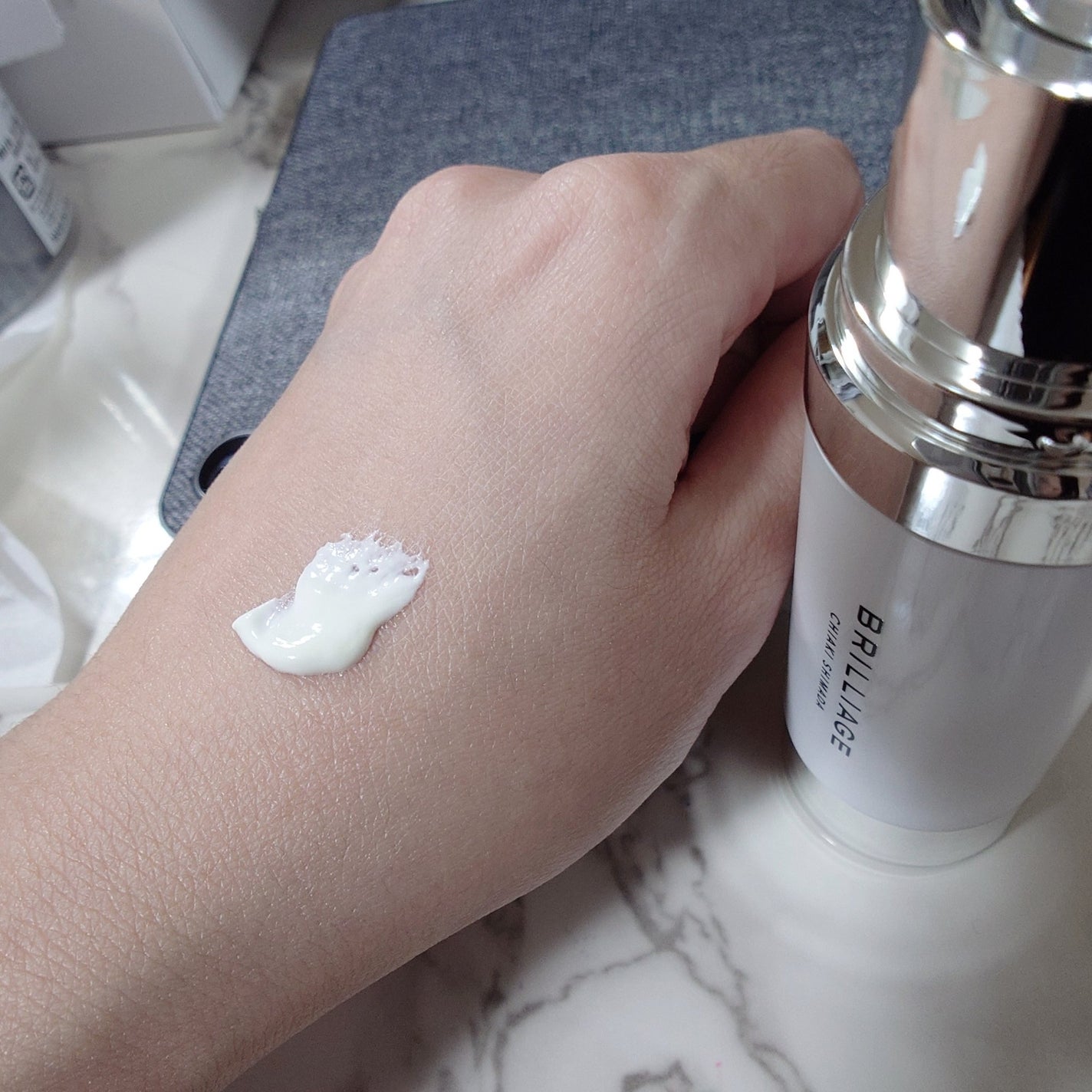 スキンプライマー UV プロテクター(フェイス&ボディ)/ブリリアージュ/化粧下地を使ったクチコミ(3枚目)