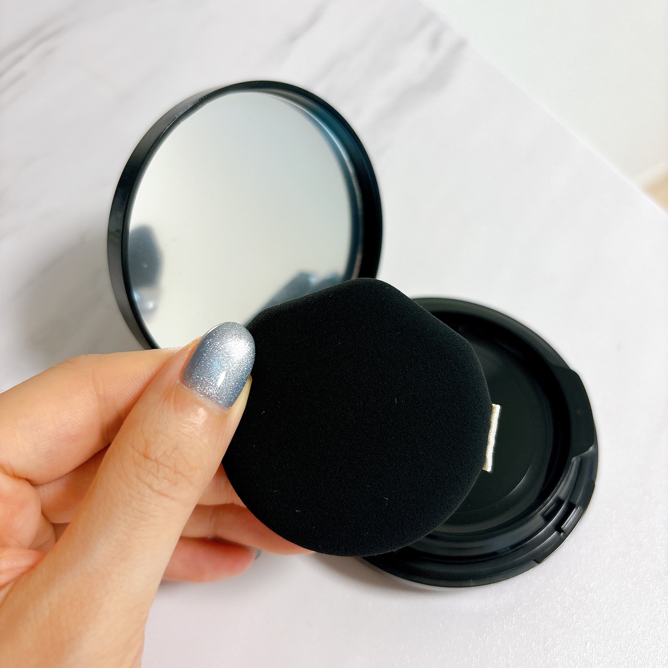 ドラマティックエッセンスクッション グロウ/マキアージュ/クッションファンデーションを使ったクチコミ（2枚目）