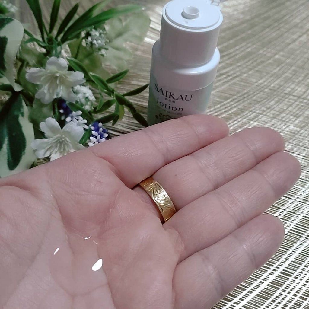 SAIKAU lotion（催花雨ローション） 30ml(トライアルボトル)/こころ配り便/オールインワン化粧品を使ったクチコミ（3枚目）