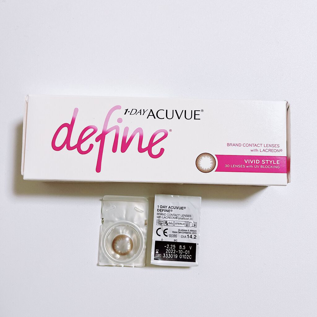 ワンデーアキュビュー®ディファイン®モイスト®/アキュビュー® ディファイン®/ワンデー(1DAY)カラコンを使ったクチコミ(1枚目)