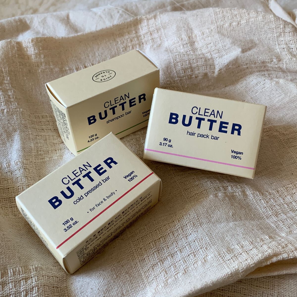 クリンバターコルドプレスドバー/JUICE TO CLEANSE/洗顔石鹸を使ったクチコミ（1枚目）