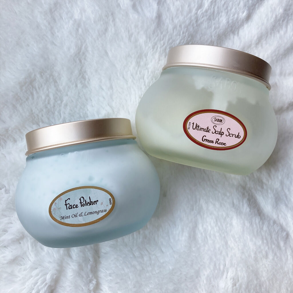 ヘッドスクラブ グリーン・ローズ/SABON/ヘッドスクラブを使ったクチコミ（2枚目）