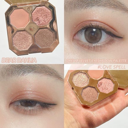 ドリームベルベットアイシャドウパレット ラブスペル/DEAR DAHLIA/アイシャドウパレットを使ったクチコミ(1枚目)