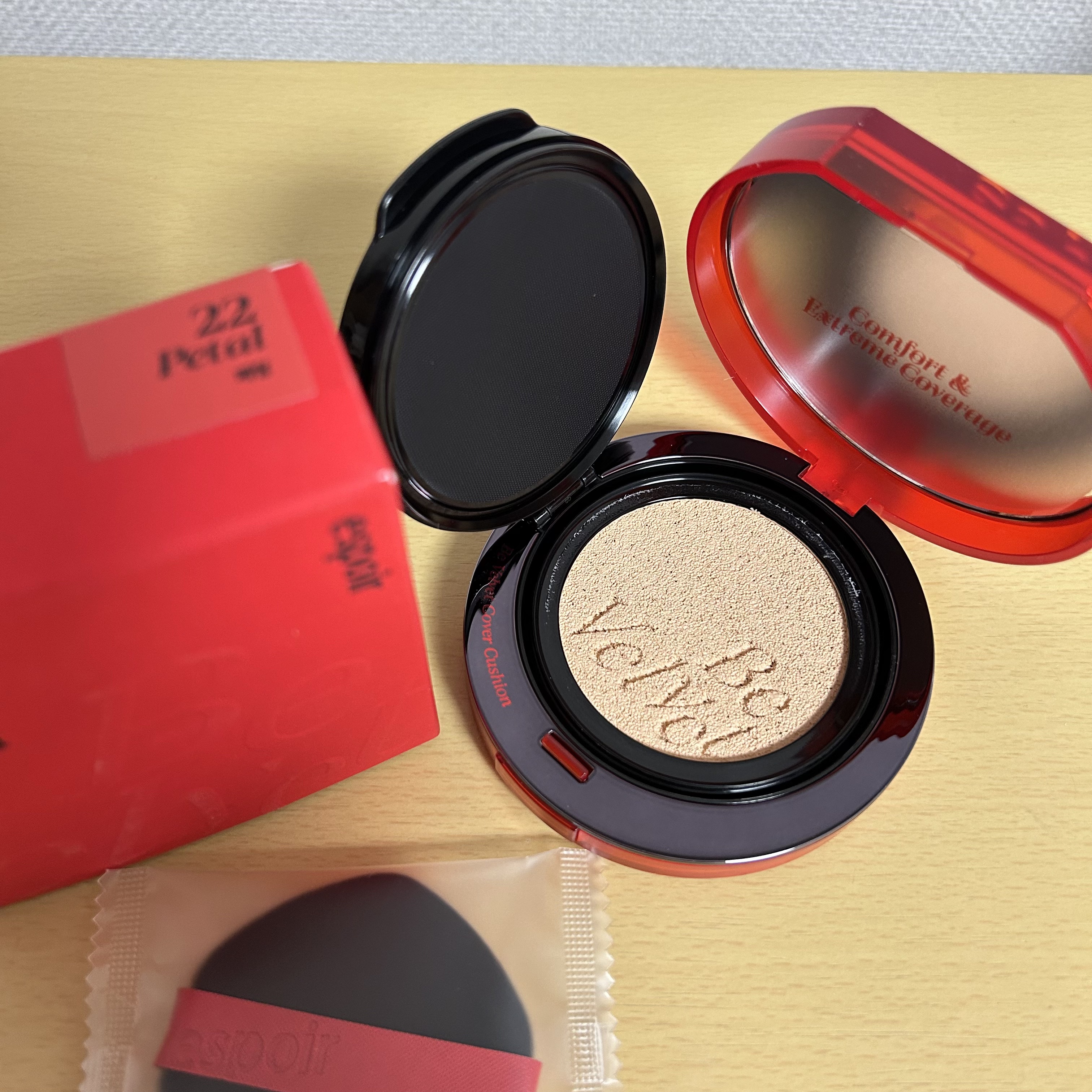 ビーベルベットカバークッション/espoir/クッションファンデーションを使ったクチコミ（1枚目）