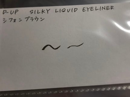 シルキーリキッドアイライナーWP/D-UP/リキッドアイライナーを使ったクチコミ(2枚目)