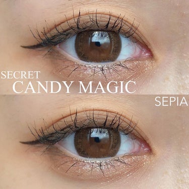 secret candymagic secretcandymagic Premium(シークレットキャンディーマジックプレミア）1monthのクチコミ「SECRET CANDY MAGIC 
SEPIA
DIA14.5
着色直径13.9
BC8......」（1枚目）