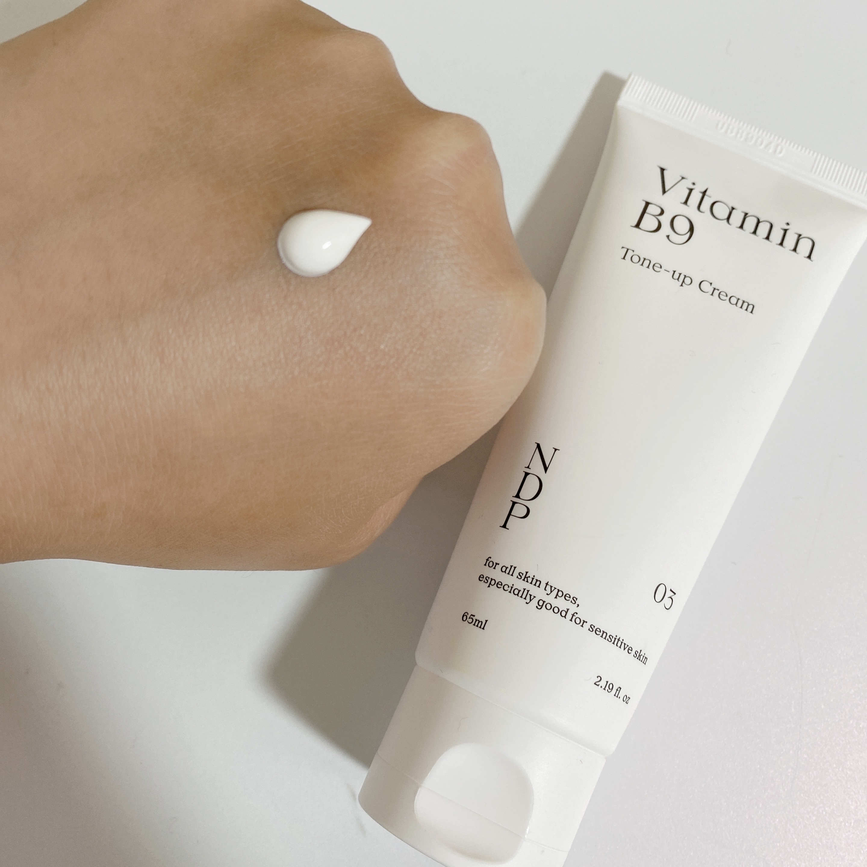 ビタミンB9トーンアップクリーム/NATURAL DERMA PROJECT/化粧下地を使ったクチコミ（2枚目）
