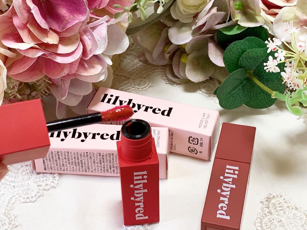 ムードライアー ベルベットティント/lilybyred/リップティントを使ったクチコミ（2枚目）