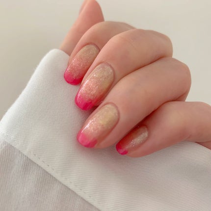 yomogi on LIPS 「#甘めデイリーネイルピーチのような甘めグラデネイル💅🍑..」(2枚目)