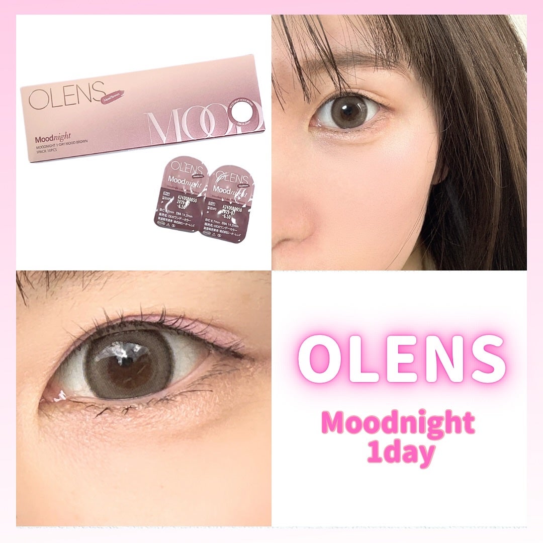 Moodnight 1day/OLENS/カラーコンタクトレンズを使ったクチコミ(1枚目)