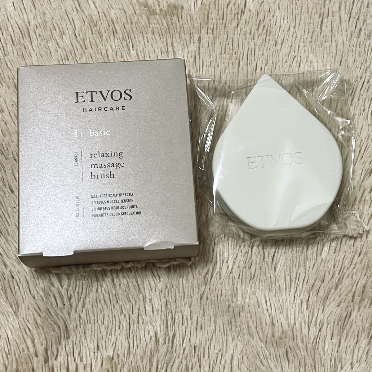 リラクシングマッサージブラシ/エトヴォス/スカルプブラシを使ったクチコミ（1枚目）