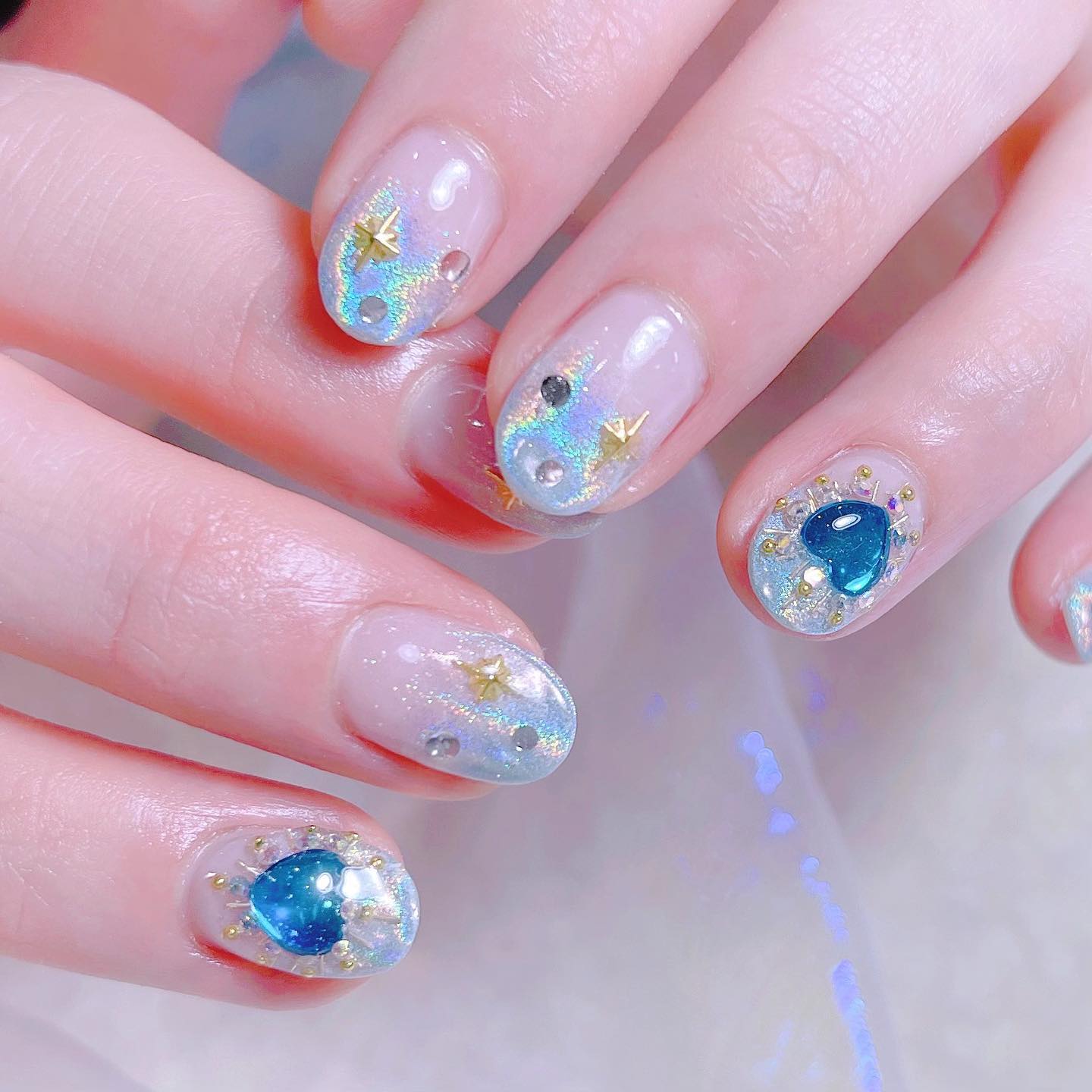 #ネイル,#ユニコーンネイル,#かわいいネイルのネイルデザイン