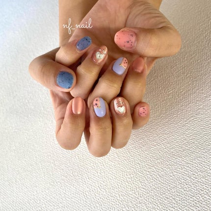Natsumi◎nailist on LIPS 「colorful.ダルメシアンカラー💓.#ネイル#ネイルデサ..」(1枚目)