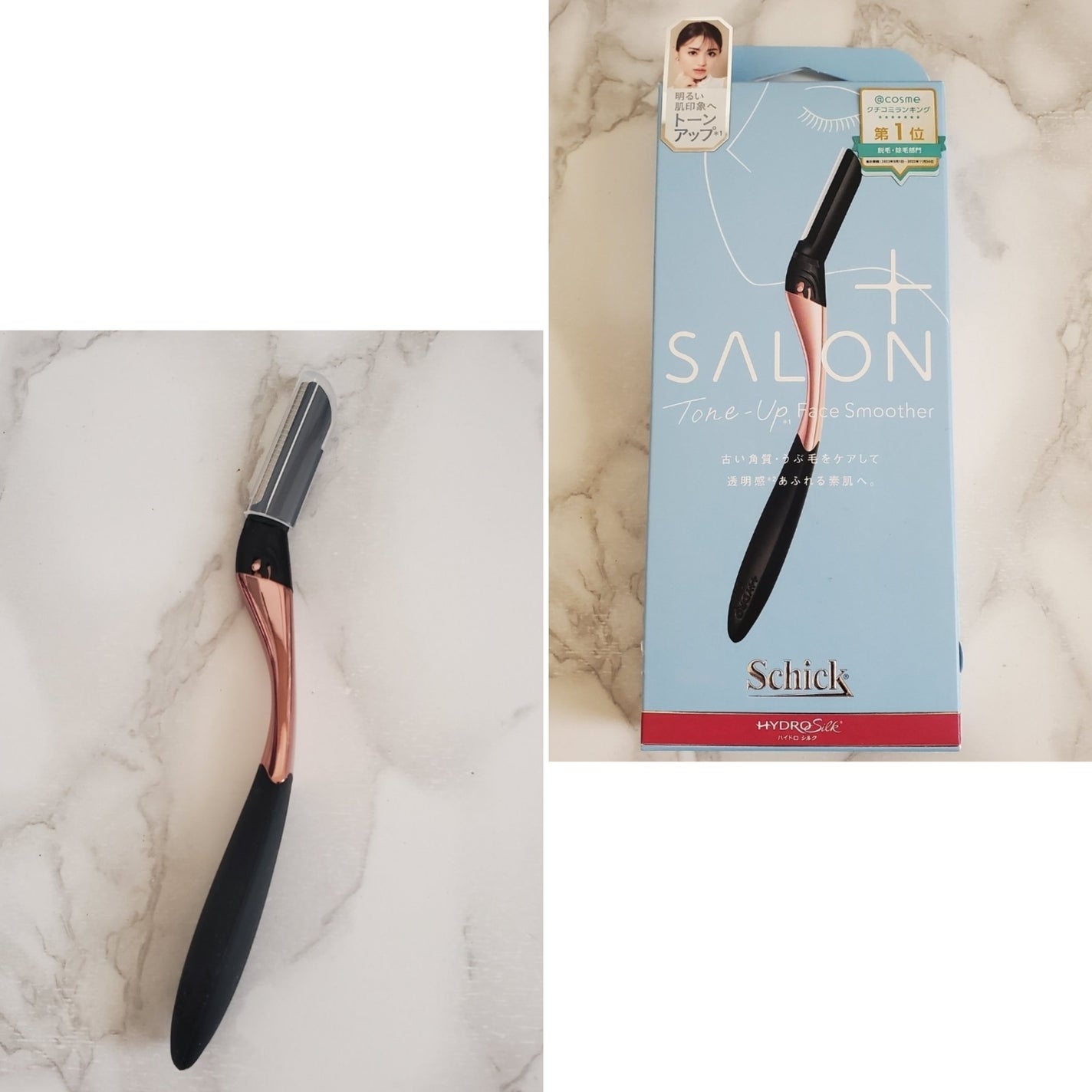 サロンプラス トーンアップ フェイススムーサー ホルダー(刃付き)/サロンプラス/シェーバーを使ったクチコミ(2枚目)