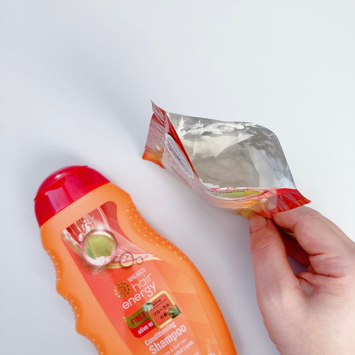 ヘアエナジー クリームバス ファイバーセラピーヘア&スカルプクリーム/MAKARIZO/ヘアミルクを使ったクチコミ(3枚目)