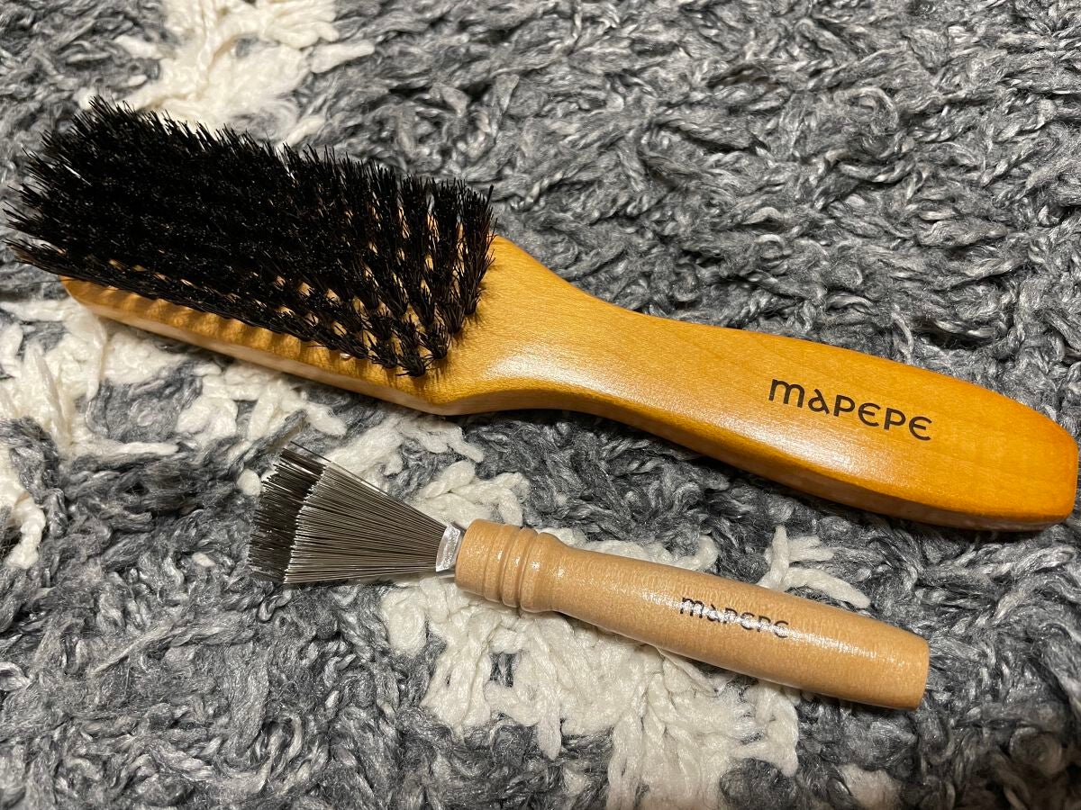 濃密天然毛のボリュームケアブラシ/マペペ/ヘアブラシを使ったクチコミ(1枚目)