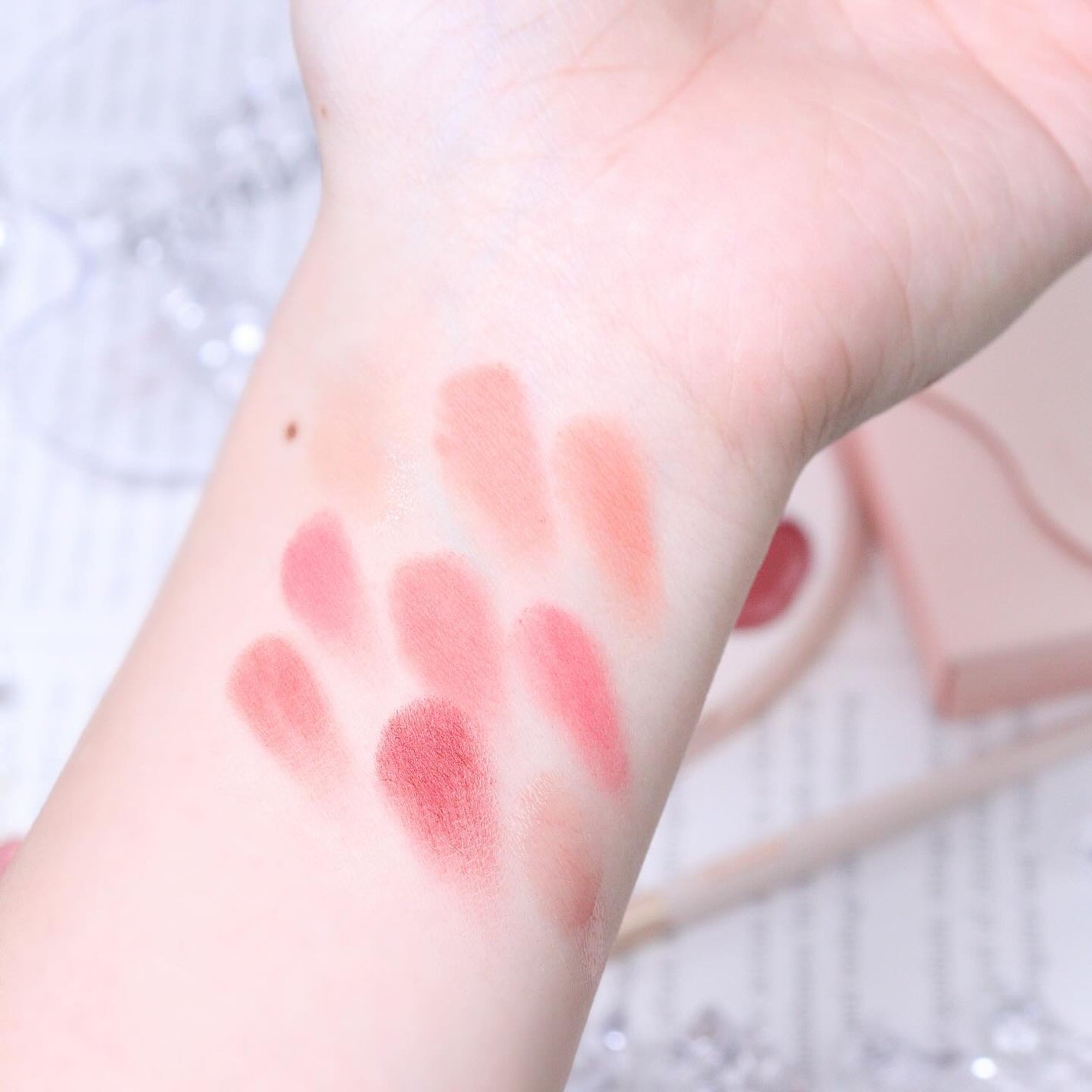 ムードペインティングリップアンドチークパレット/dasique/マルチパレットを使ったクチコミ(3枚目)