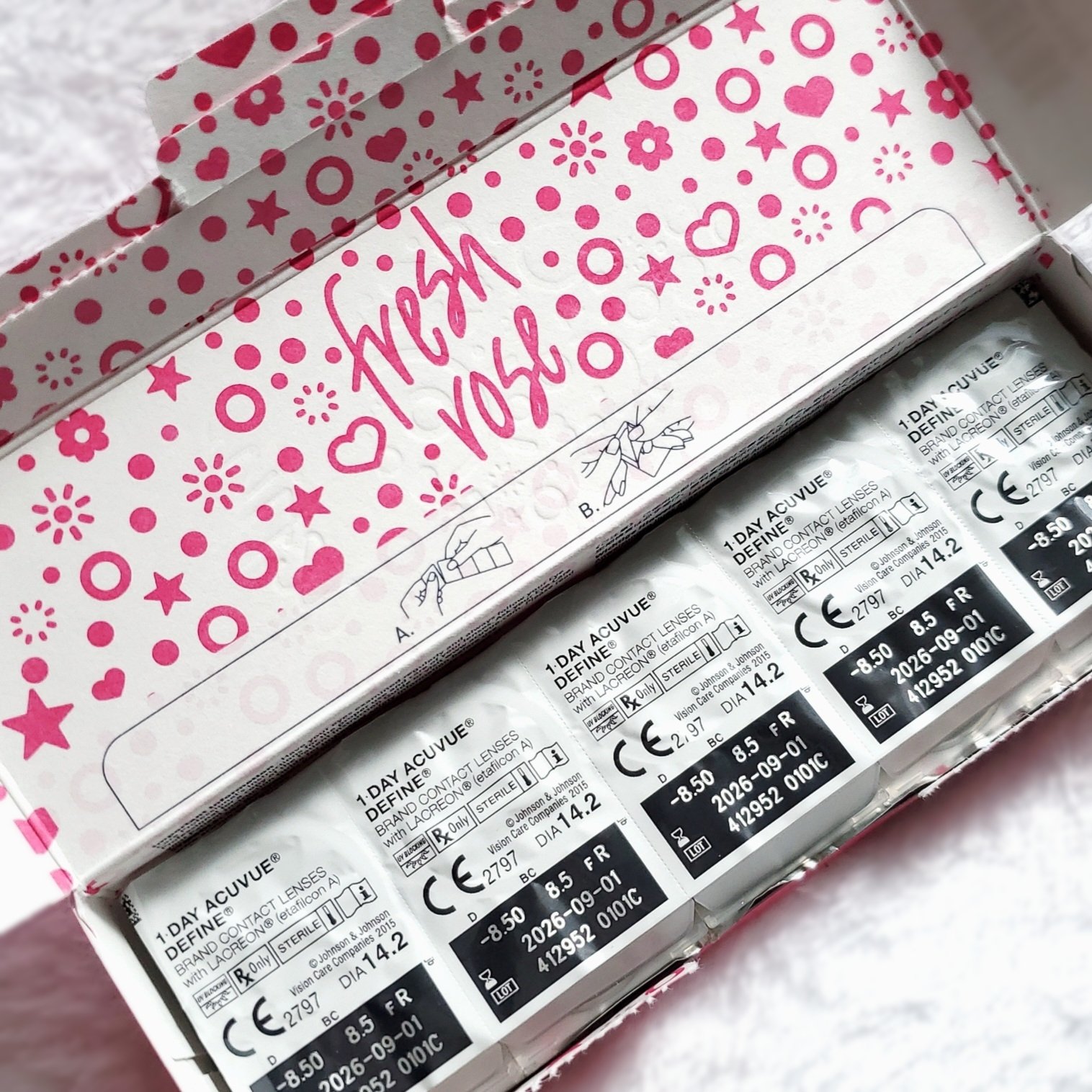 ワンデーアキュビュー®ディファイン®モイスト®　<フレッシュシリーズ>/アキュビュー® ディファイン®/ワンデー（１DAY）カラコンを使ったクチコミ（2枚目）