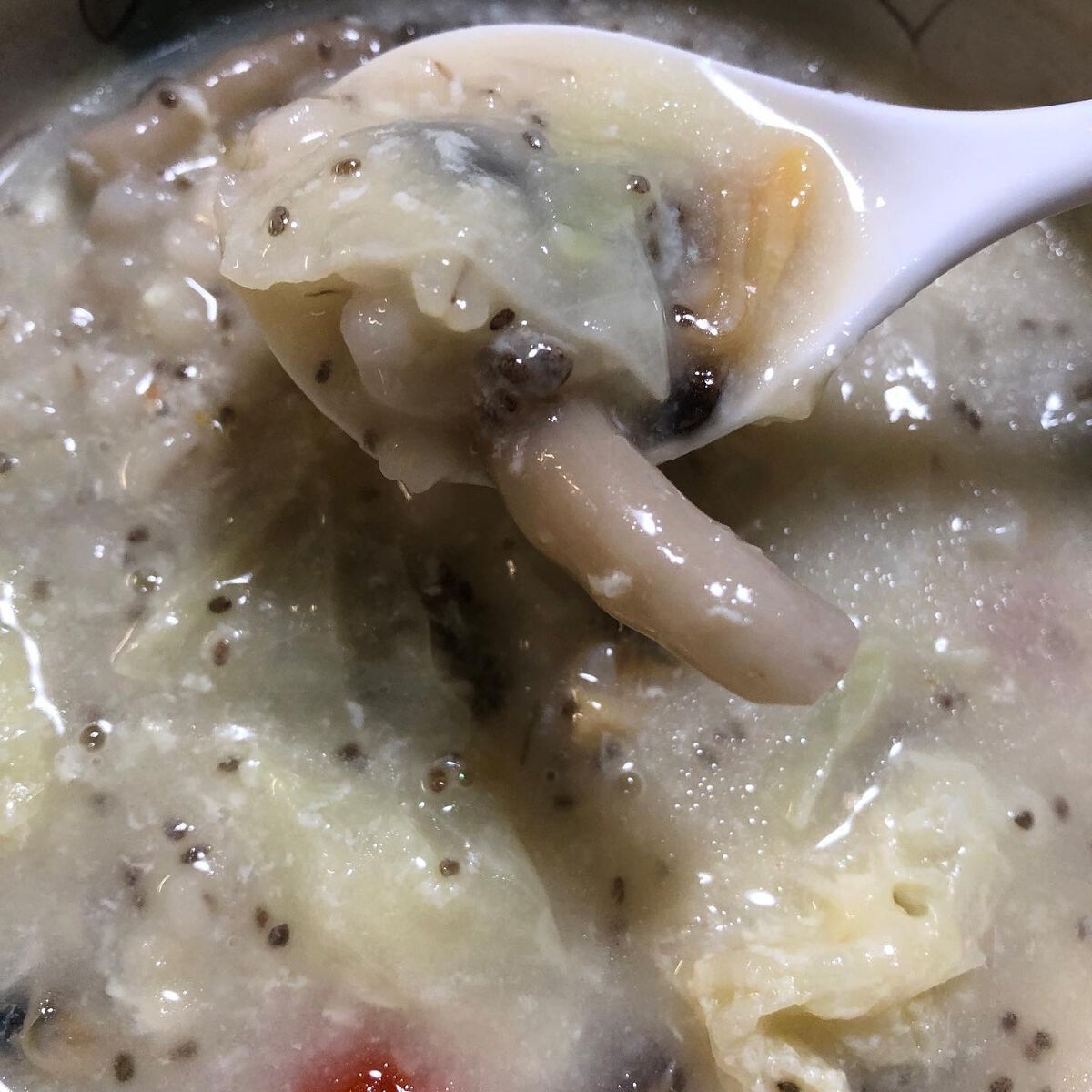 もち麦スープ/ラコックマルシェ/低糖質食品を使ったクチコミ(5枚目)