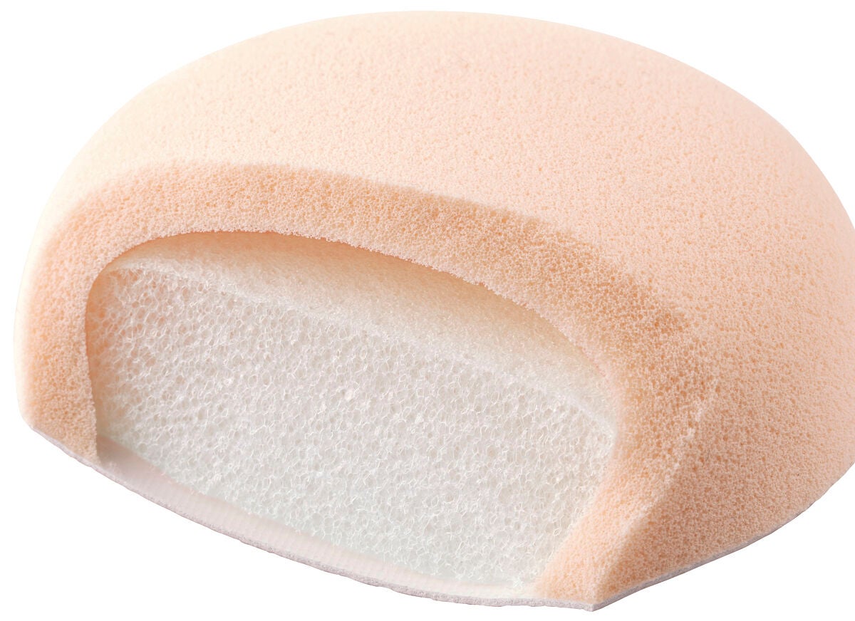 ファンデーションが染みこみにくいパフ 貝印