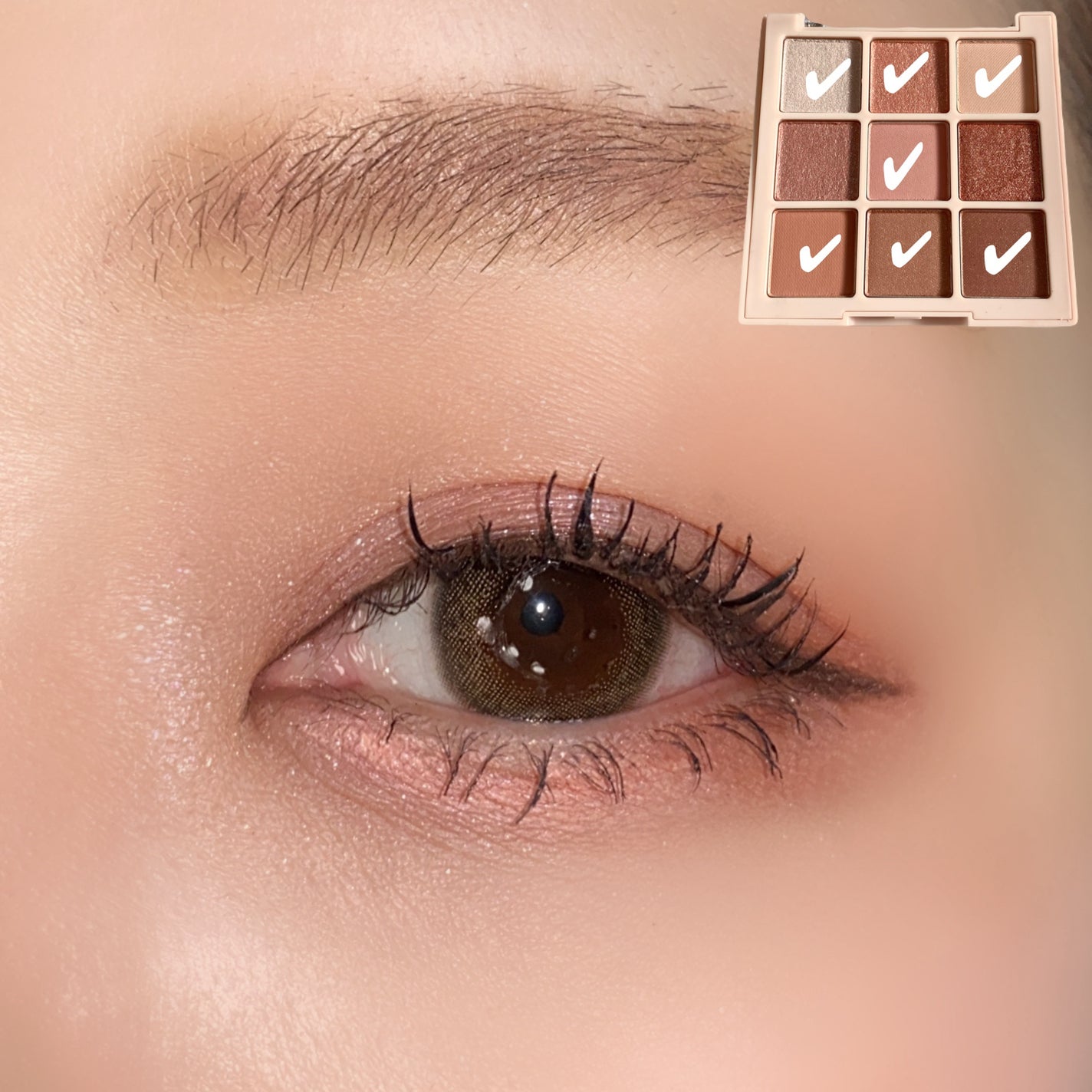 シャドウパレット/dasique/アイシャドウパレットを使ったクチコミ(9枚目)