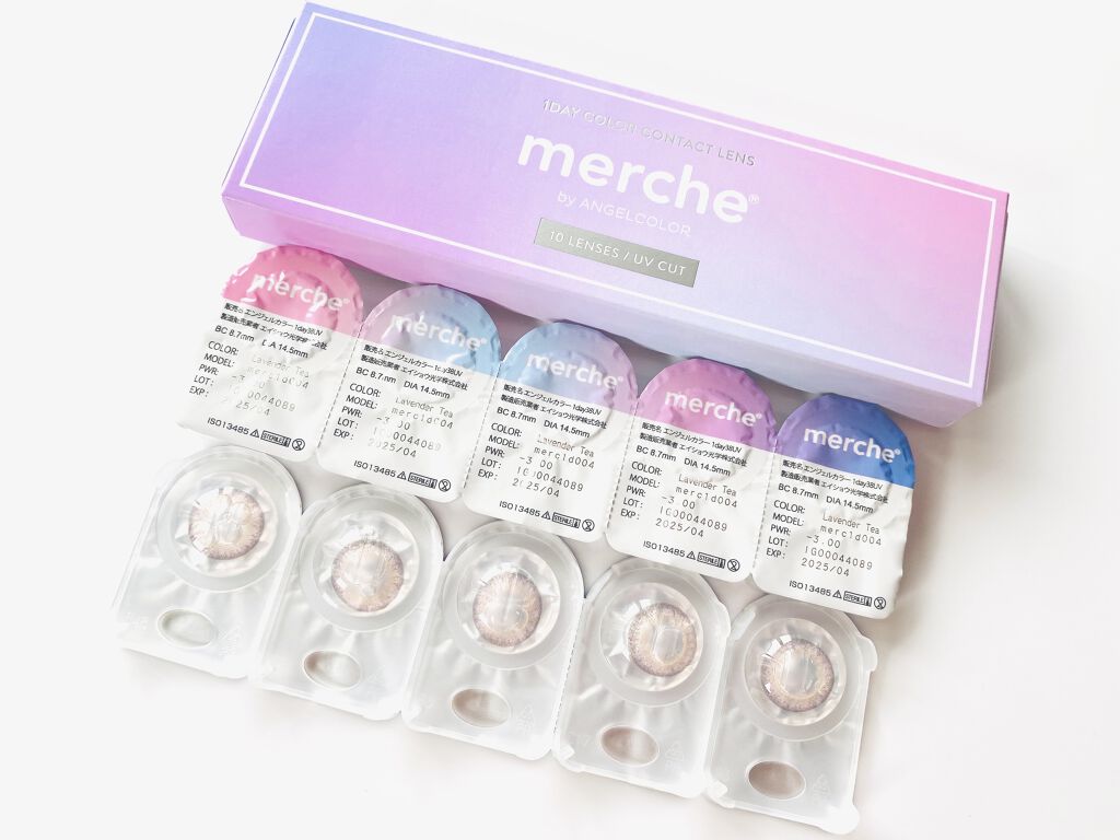 メルシェ ワンデー ラベンダーティー/AngelColor/ワンデー（１DAY）カラコンを使ったクチコミ（1枚目）