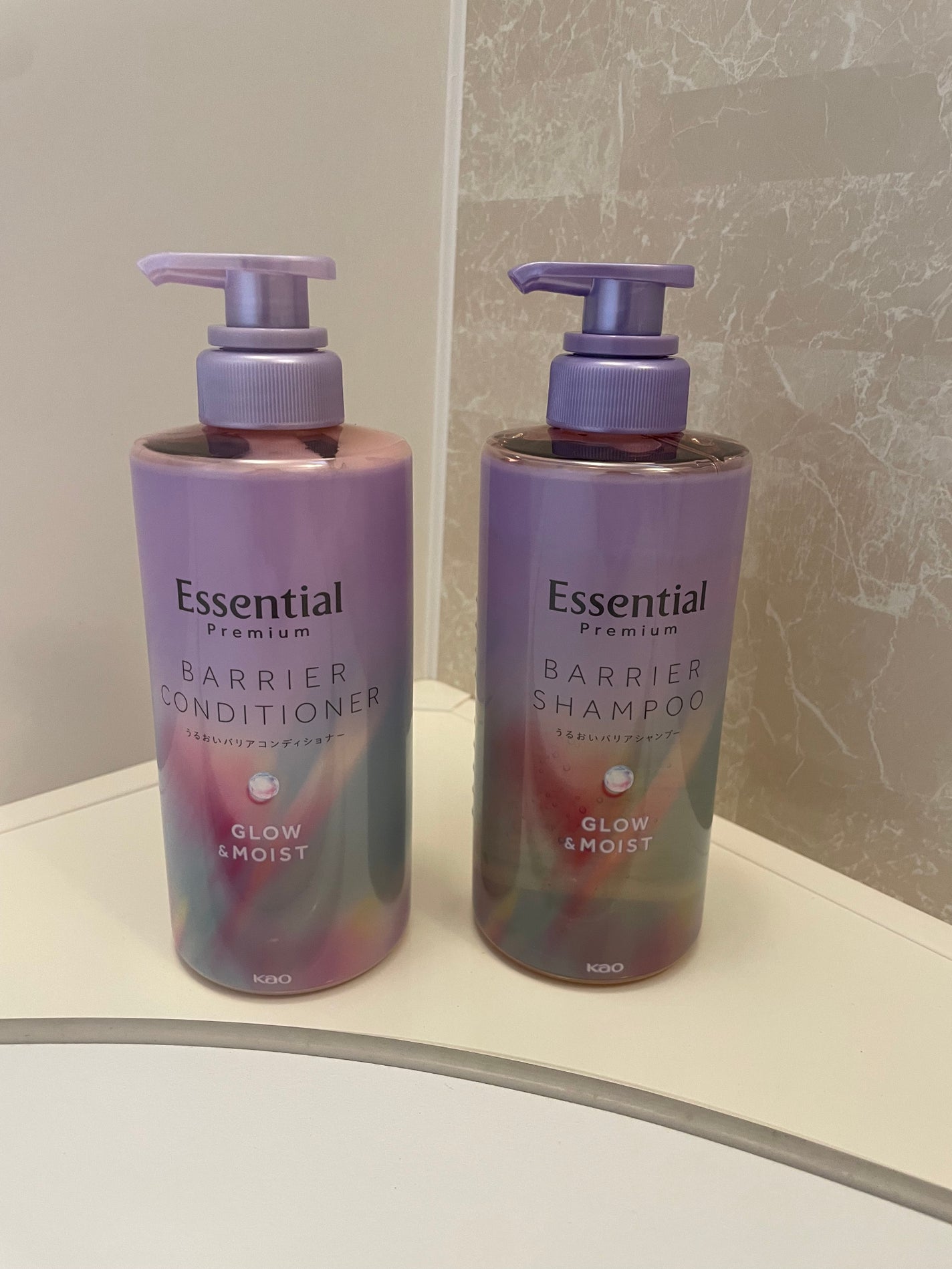 エッセンシャル プレミアム うるおいバリアシャンプー/コンディショナー グロウ&モイスト/エッセンシャル/市販シャンプーを使ったクチコミ(1枚目)