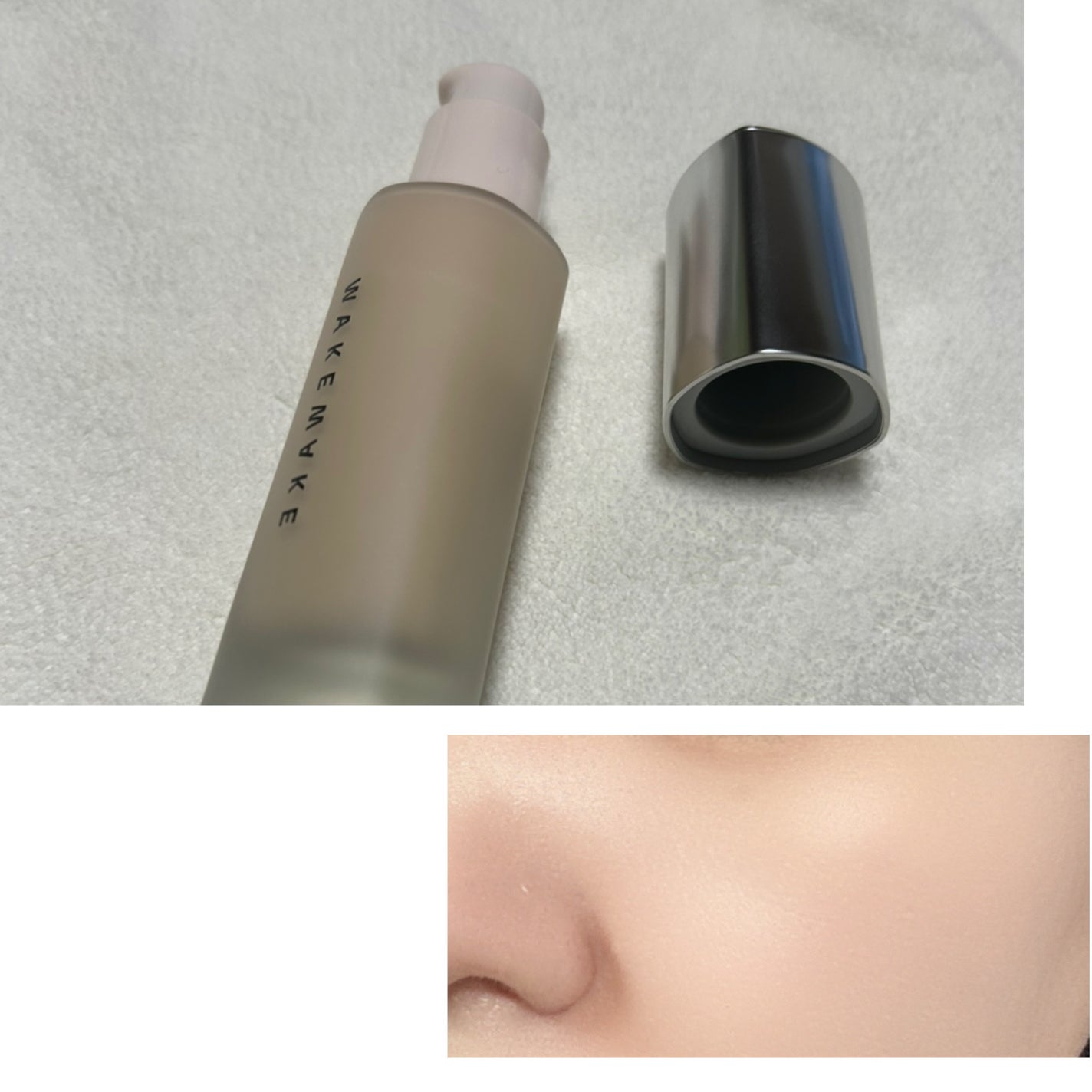 ウォーターベルベットカバーファンデーション/wakemake/リキッドファンデーションを使ったクチコミ(3枚目)