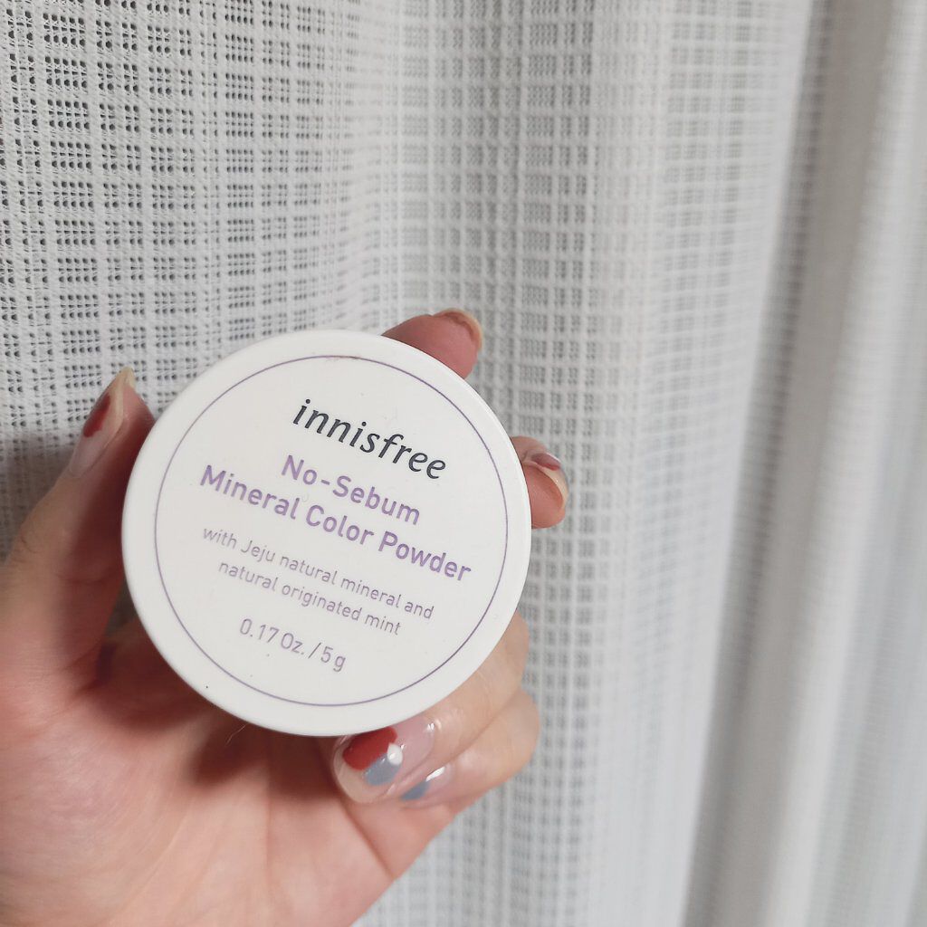ノーセバム　ミネラルカラーパウダー　/innisfree/ルースパウダーを使ったクチコミ（1枚目）