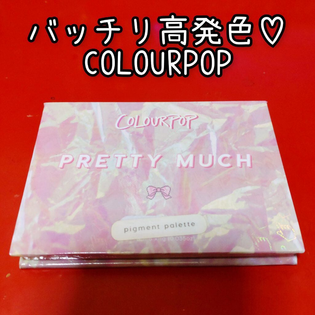 PRETTY MUCH/ColourPop/アイシャドウパレットを使ったクチコミ(1枚目)