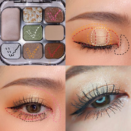 イロミッケ 8色アイシャドウパレット/iromikke/アイシャドウパレットを使ったクチコミ(5枚目)