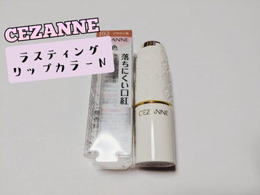 ラスティング リップカラーN 102 ブラウン系/CEZANNE/口紅を使ったクチコミ（1枚目）