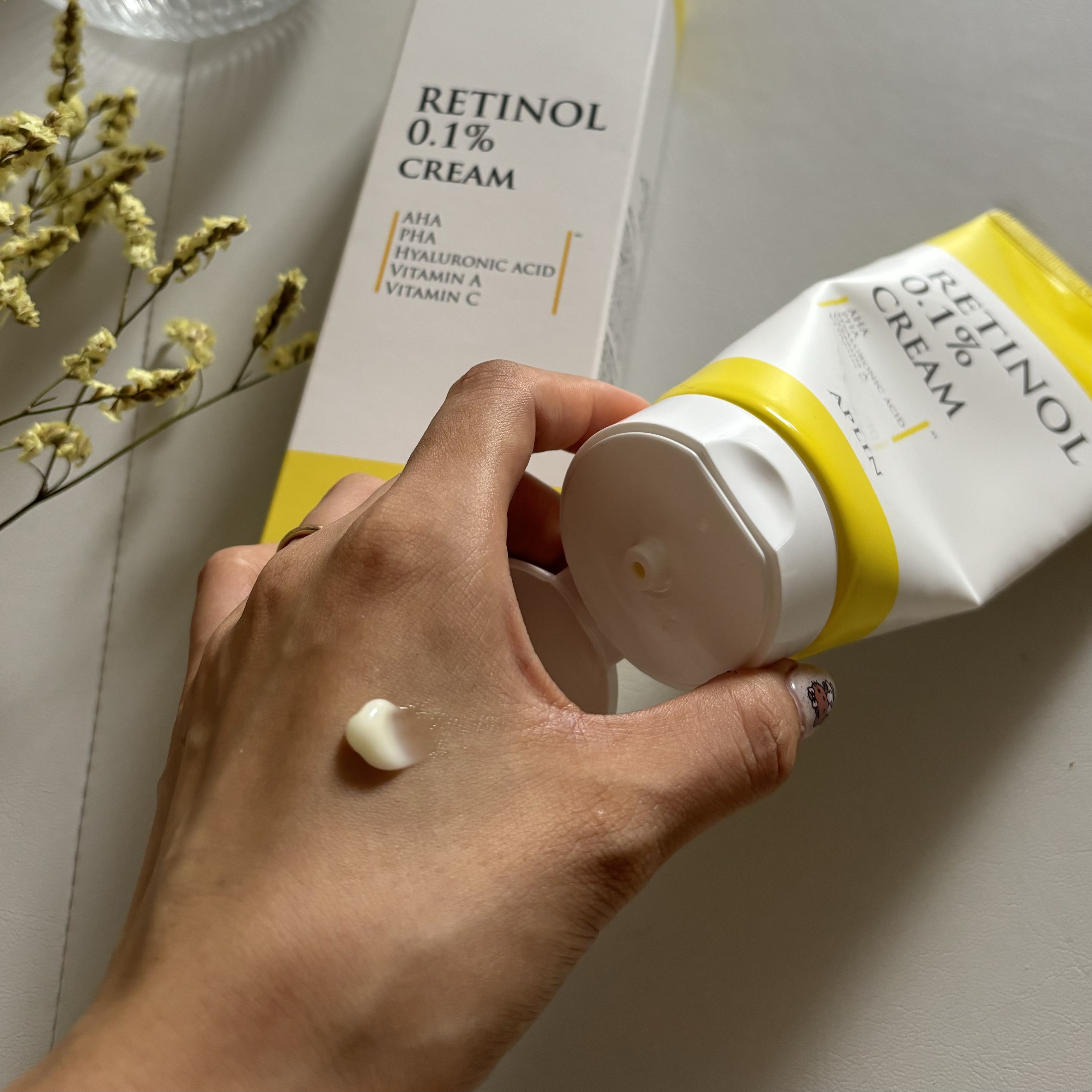 レチノール0.1クリーム/APLIN/フェイスクリームを使ったクチコミ（3枚目）