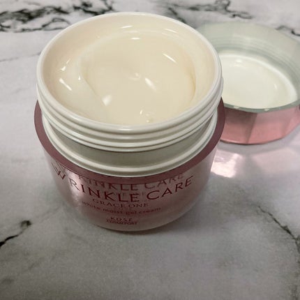 リンクルケア ホワイト モイストジェルクリーム/グレイスワン/オールインワン化粧品を使ったクチコミ(2枚目)