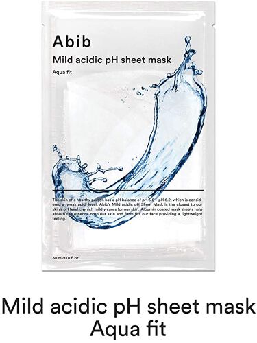 Abib  Mild acidic pH sheet mask  Aqua fit