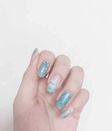 しずくネイルシール/キャンドゥ/ネイルシールを使ったクチコミ(1枚目)