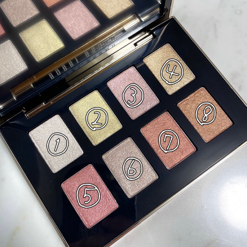 リュクス プレシャス メタルズ アイシャドウ パレット/BOBBI BROWN/アイシャドウパレットを使ったクチコミ（2枚目）