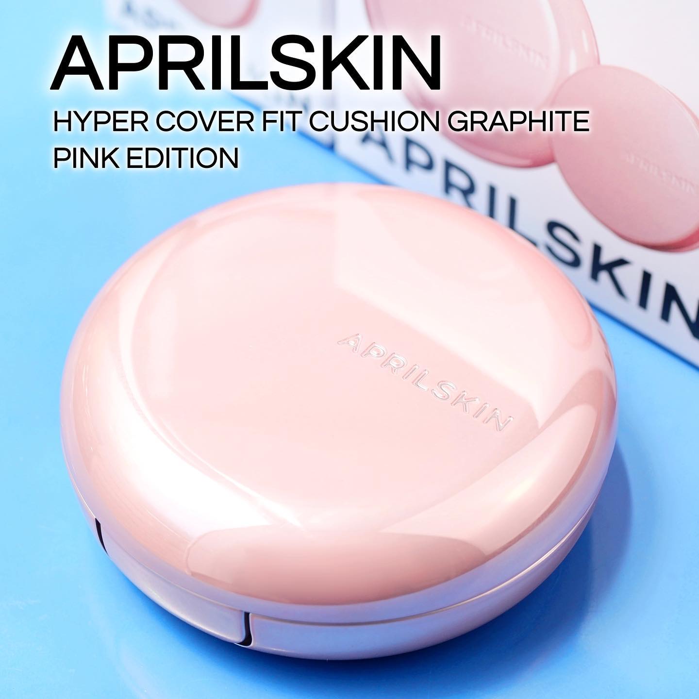 ハイパーカバーフィットクッション ピンク（桜エディション）/APRILSKIN/クッションファンデーションを使ったクチコミ（1枚目）