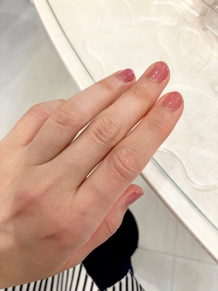 グロッシーコート ネイビーグレー(限定色)/スキューズミー/オールインワンネイルを使ったクチコミ(1枚目)