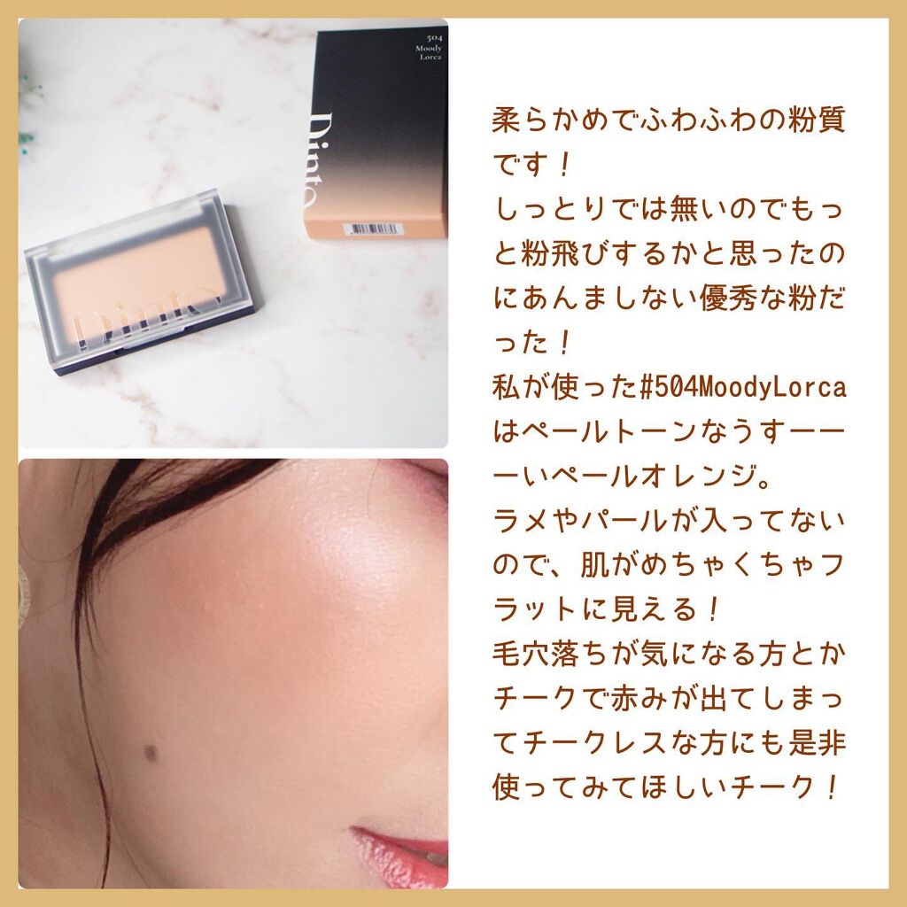 ブラーフィニシュブラッシャー/Dinto/パウダーチークを使ったクチコミ(3枚目)