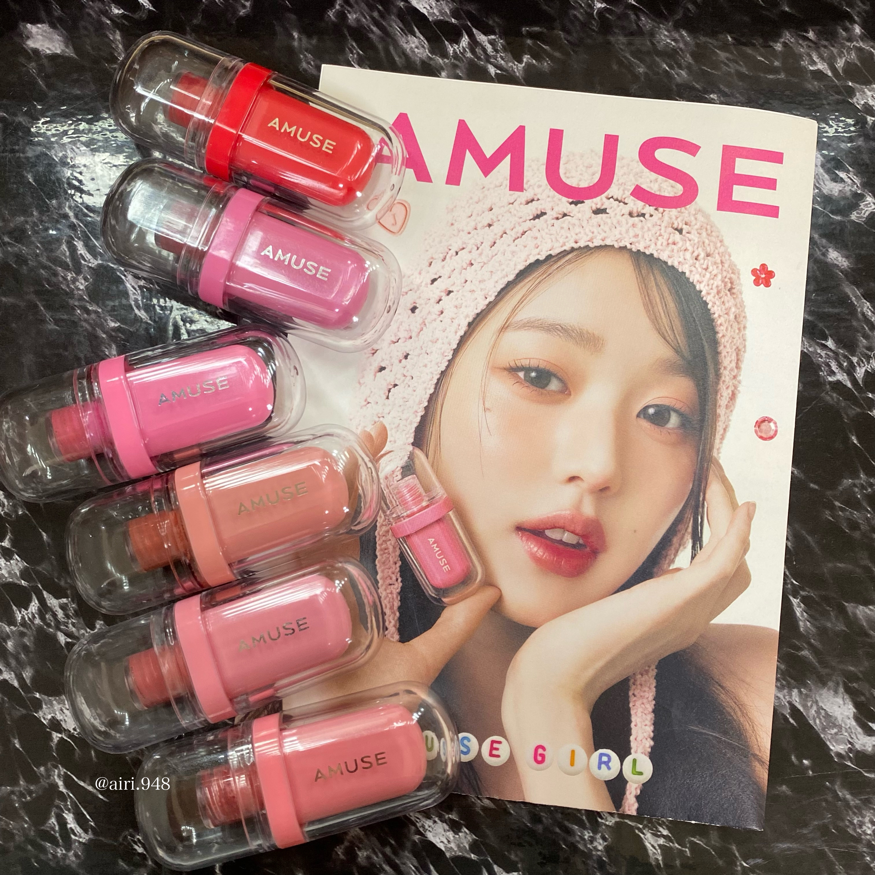 ジェルフィットティント/AMUSE/リップティントを使ったクチコミ（1枚目）