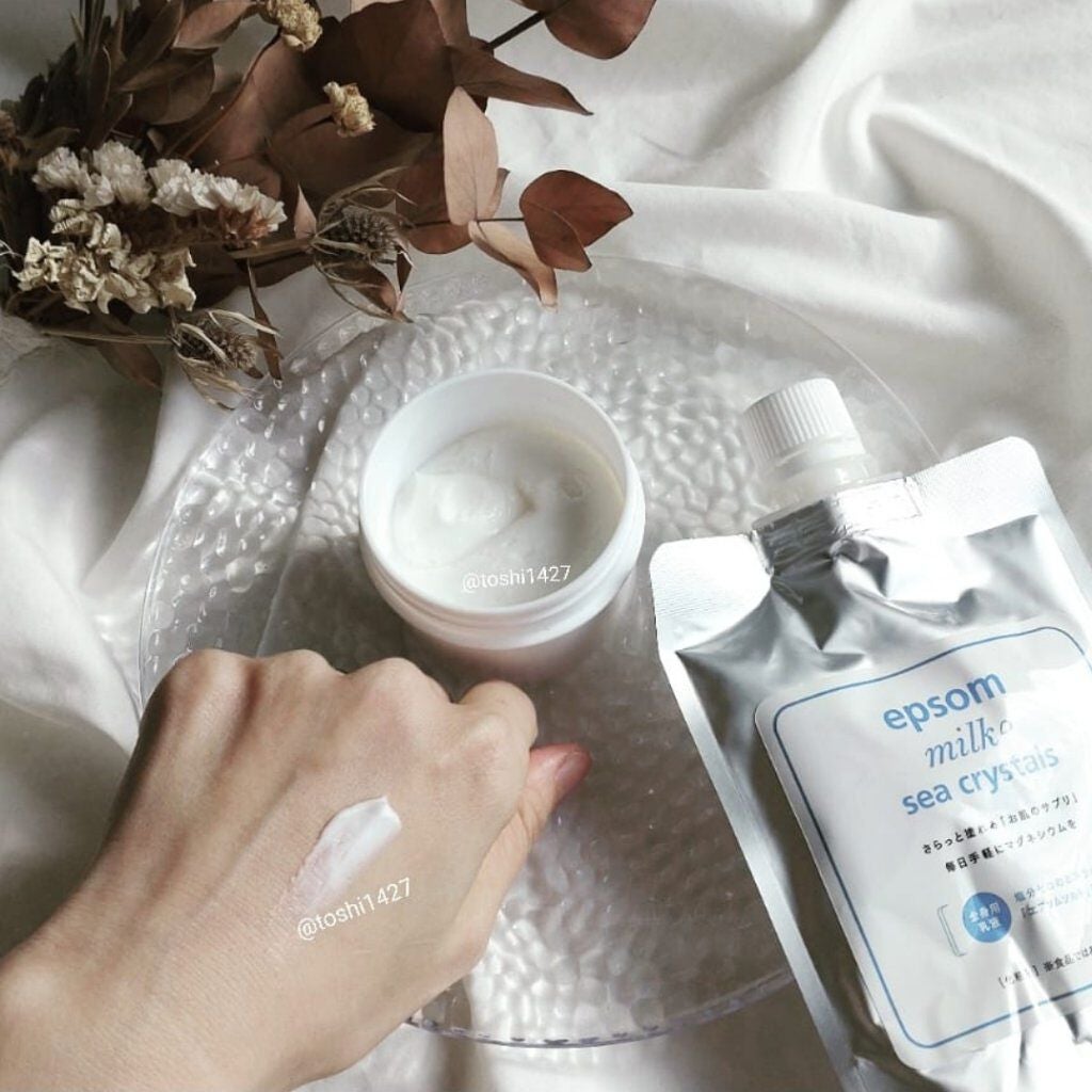 シークリスタルス エプソムミルク /sea crystals/ボディミルクを使ったクチコミ(4枚目)