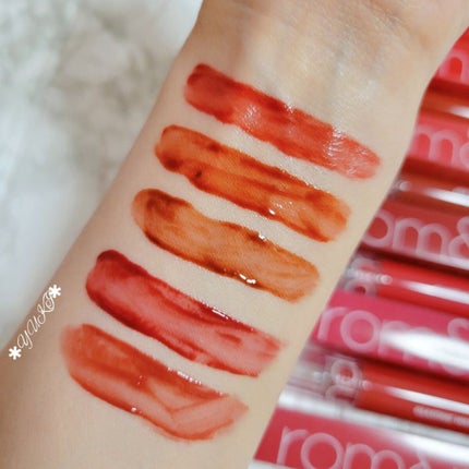 グラスティングウォーターティント/rom&nd/リップティントを使ったクチコミ(9枚目)