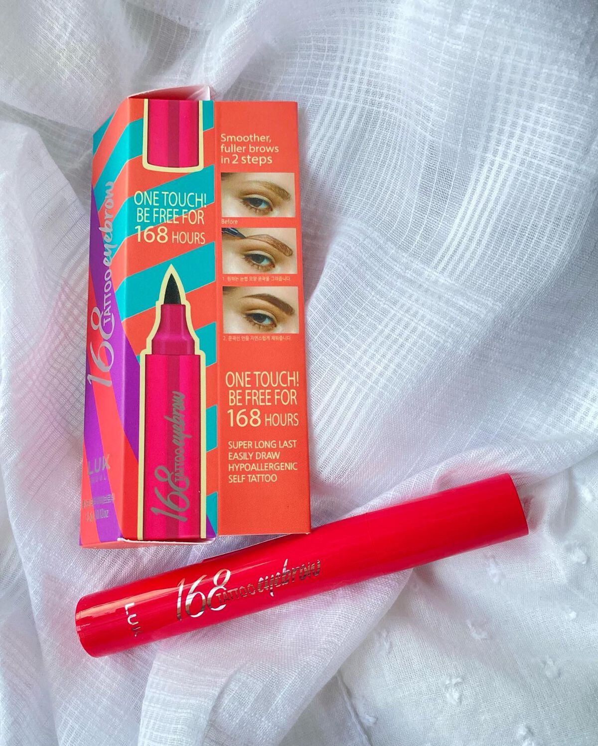 nao/垢抜けたいママ on LIPS 「.韓国発コスメブランドLUKFix×【ティントアイブロウ】ペ..」(4枚目)