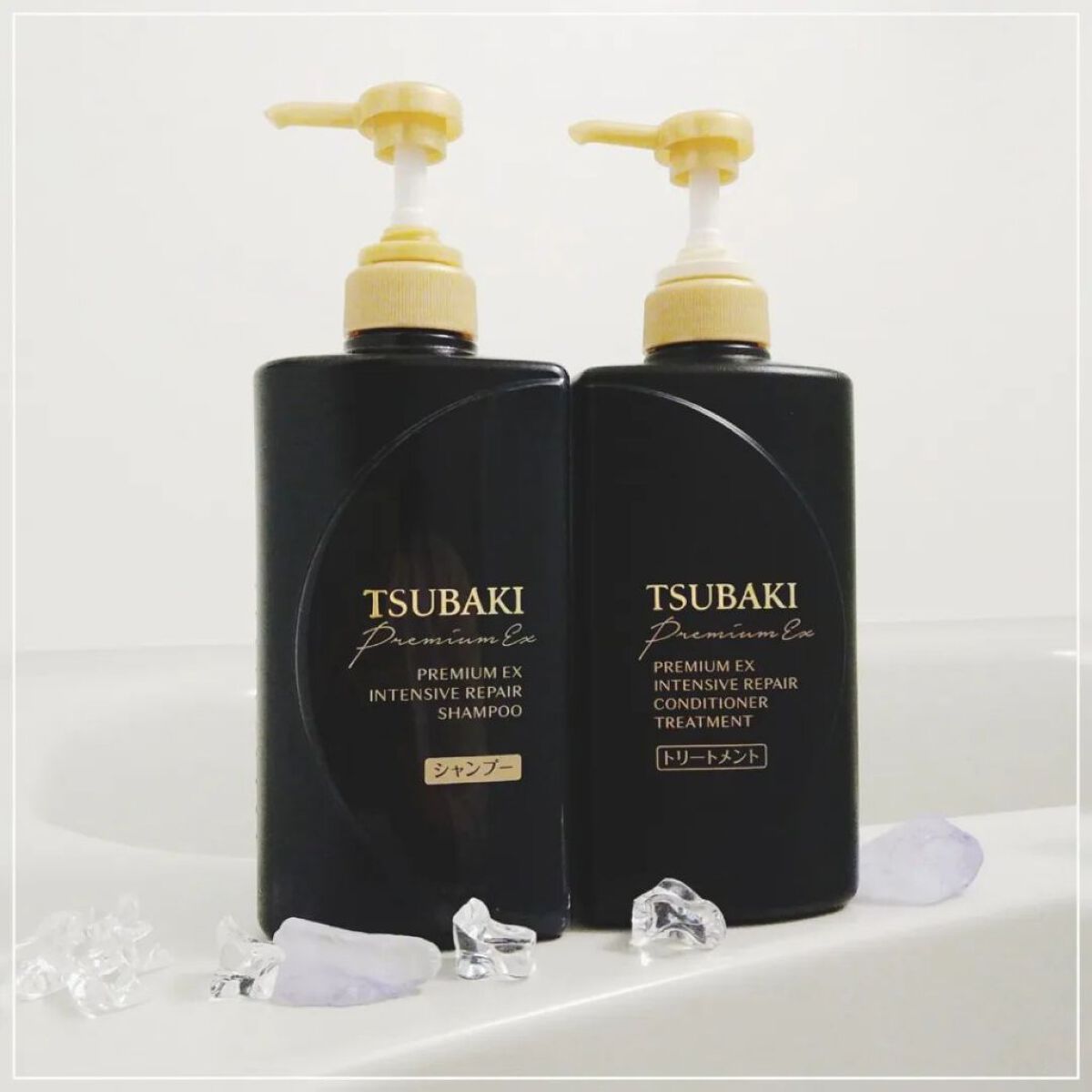 プレミアムＥＸ インテンシブリペア ＜シャンプー＞／コンディショナー＜ヘアトリートメント＞ /TSUBAKI/市販シャンプーを使ったクチコミ（1枚目）