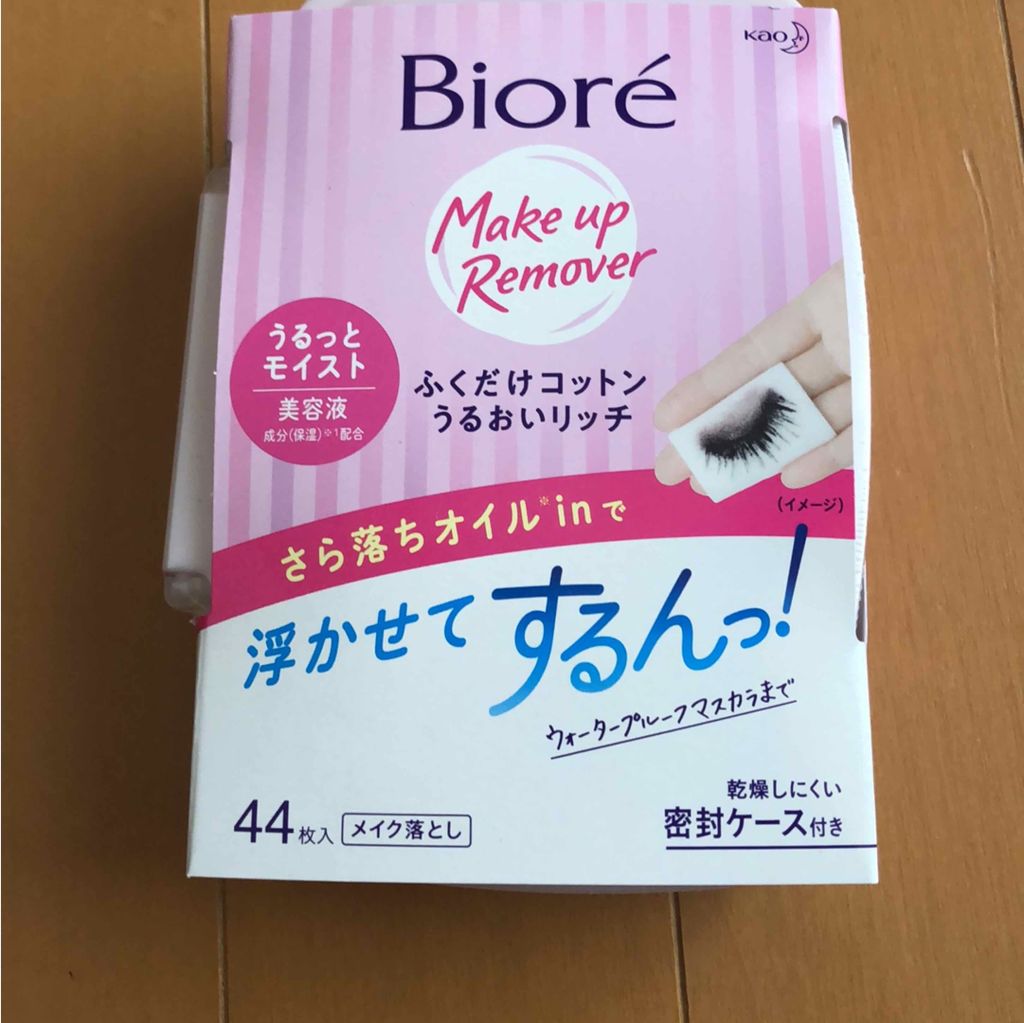 ふくだけコットン うるおいリッチ うるっとモイスト/ビオレ/クレンジングシートを使ったクチコミ(1枚目)