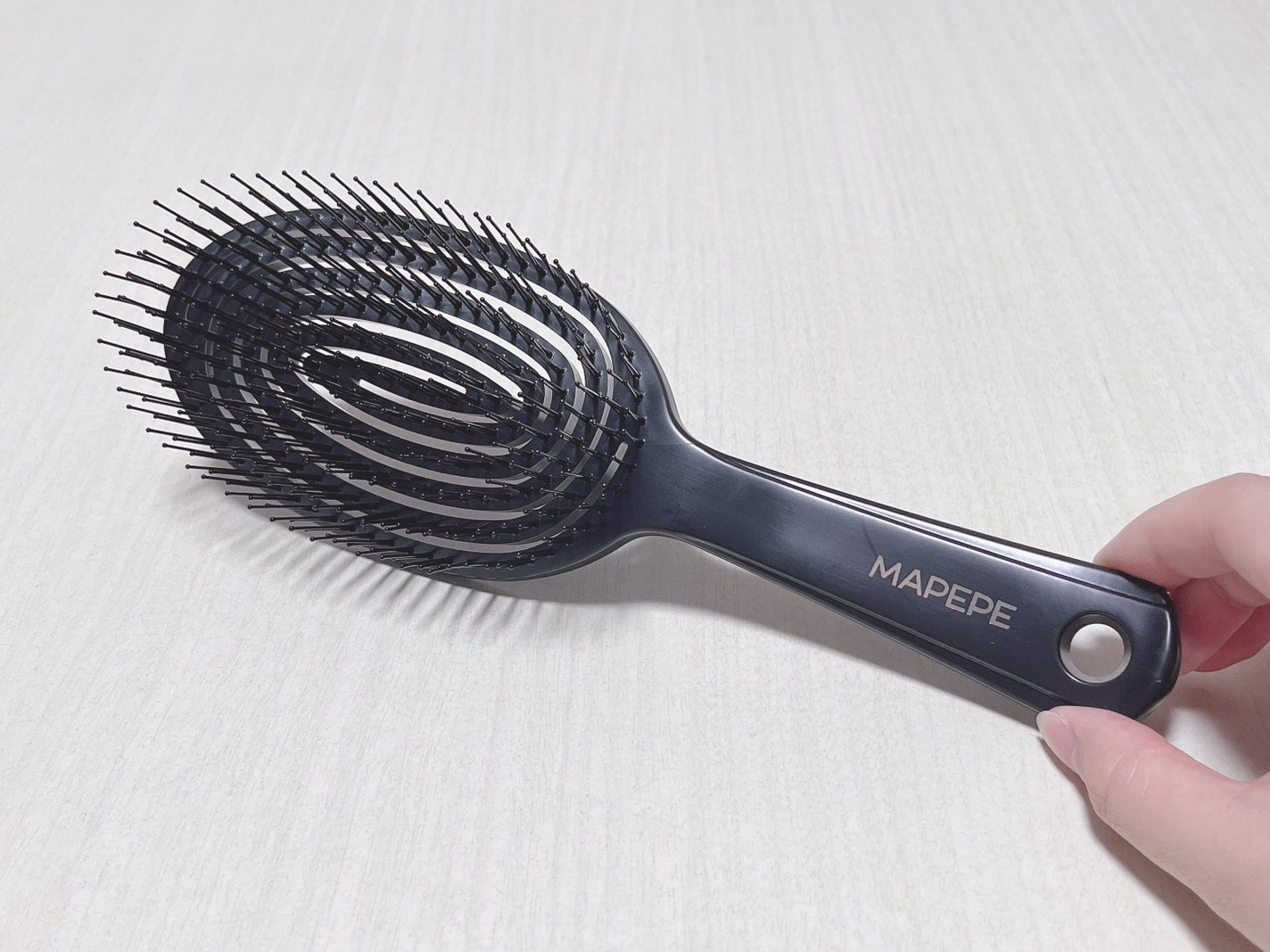 デタングリングブラシ 3Dスーパーフィット/マペペ/ヘアブラシを使ったクチコミ(3枚目)