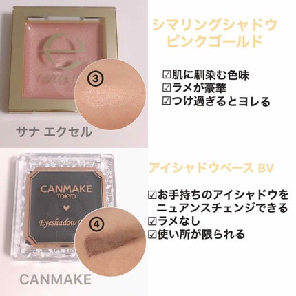 アイシャドウベース/excel/アイシャドウベースを使ったクチコミ(3枚目)