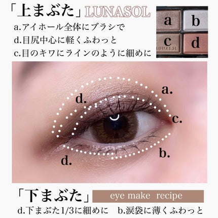 ニュアンスシェイドアイズ/LUNASOL/アイシャドウパレットを使ったクチコミ(2枚目)