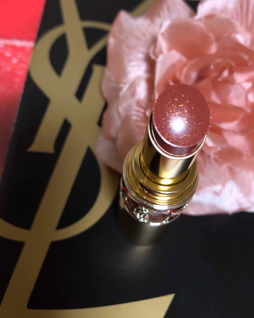 ルージュ ヴォリュプテ シャイン/YVES SAINT LAURENT BEAUTE/口紅を使ったクチコミ(1枚目)